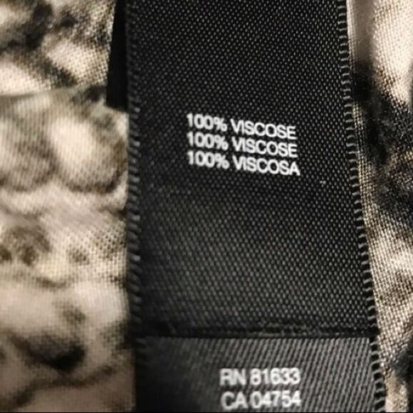 Kenneth Cole XS Wrap-Look Reptile Print Top - Picture 3 of 6